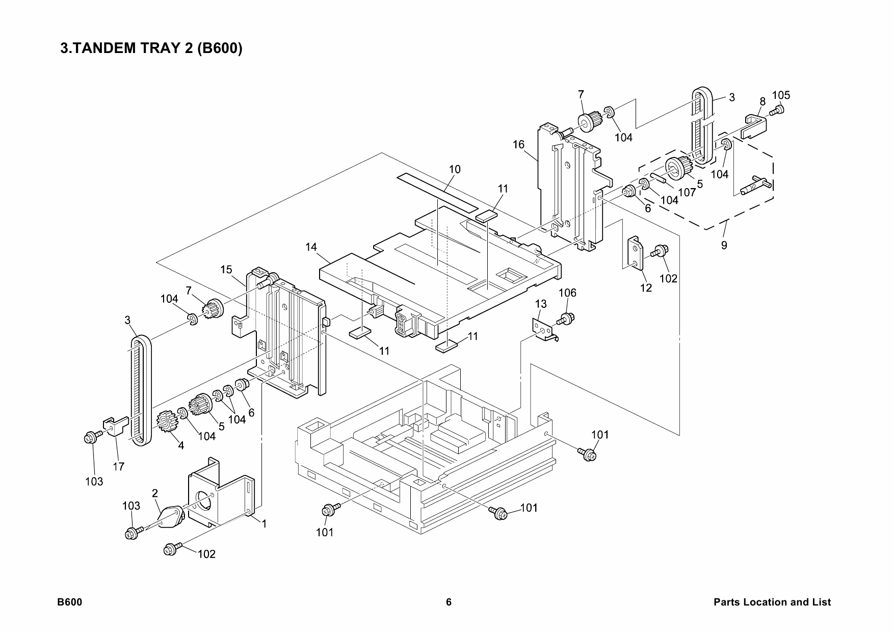 RICOH Options B600 LARGE-CAPACITY-TRAY-PS560-PS600 Parts Catalog PDF download-3